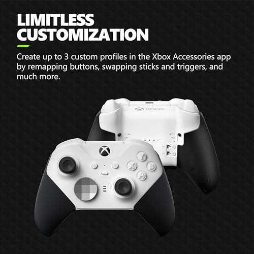White Xbox Elite Gaming Controller for Various Platforms