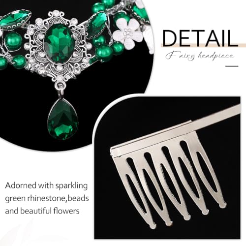 Banatra Rhinestone Bride Crowns Silver Flower Fairy