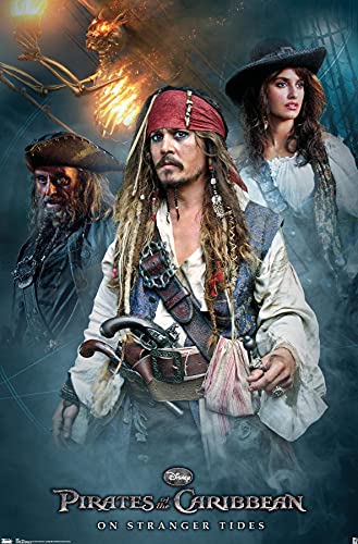 Disney Pirates of the Caribbean Group Wall Poster, 22x34