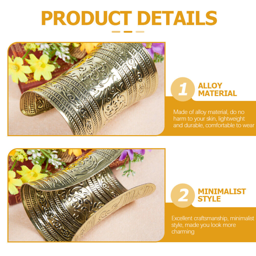 Mythical Greek Goddess Alloy Cuff Bracelet - Vintage