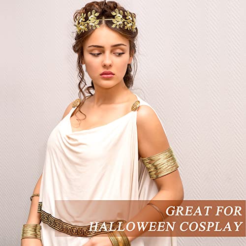 Golden Laurel Goddess Costume Accessory Set - 14pcs