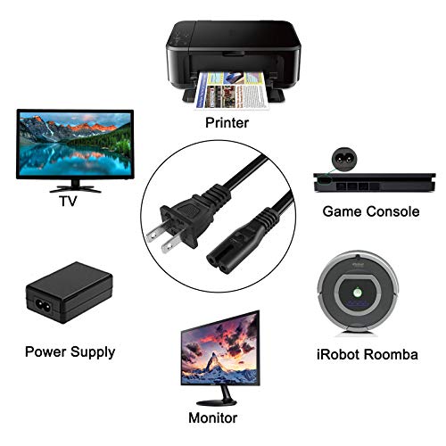 10ft Power Cord for Playstation/Xbox Game Consoles