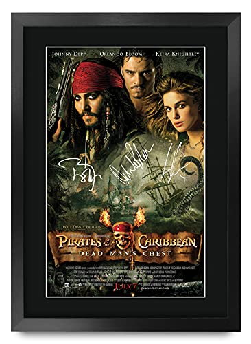 Pirates of the Caribbean Jonny Depp 16x12 Framed Poster
