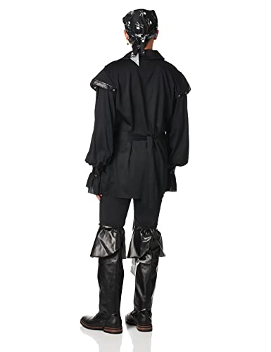 Men's Plundering Pirate Costume - California, Black, Large