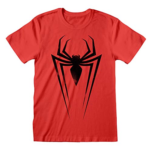 Spider-Man Symbols T-Shirt in Red/Black for Adults