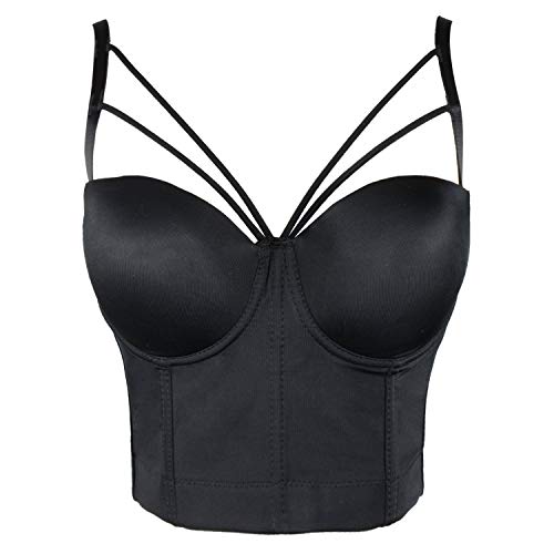 ELACCI Gothic Cross Strappy Bustier Top