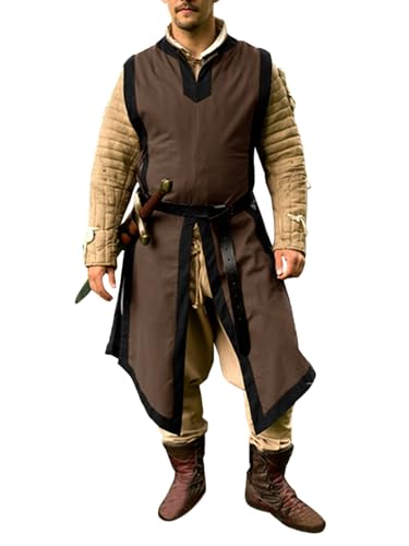 Men's Medieval Knight Tabard Halloween Costume Robe