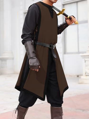 Men's Medieval Knight Tabard Halloween Costume Robe