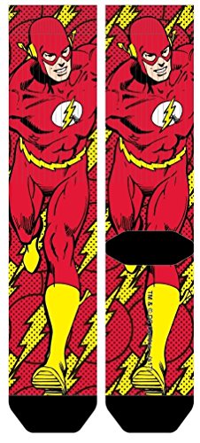 Flash character adult socks in DC Comics theme