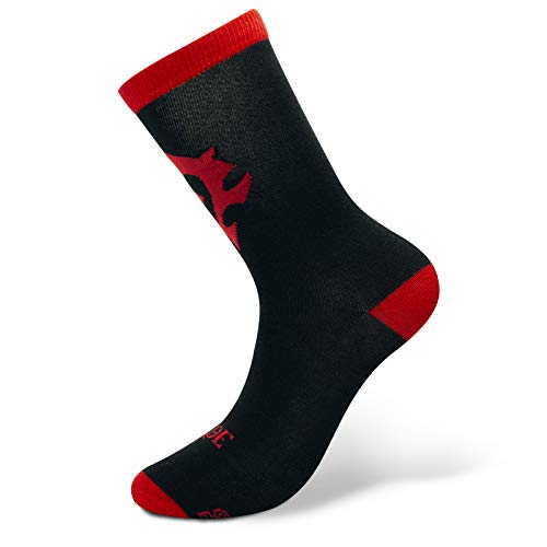 World of Warcraft Horde Black Red Unisex Socks