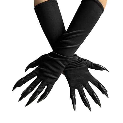 Black Cat Claw Gloves for Cat Woman Costume
