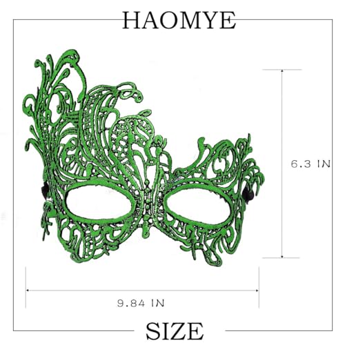 Green Venetian Mask for Women 