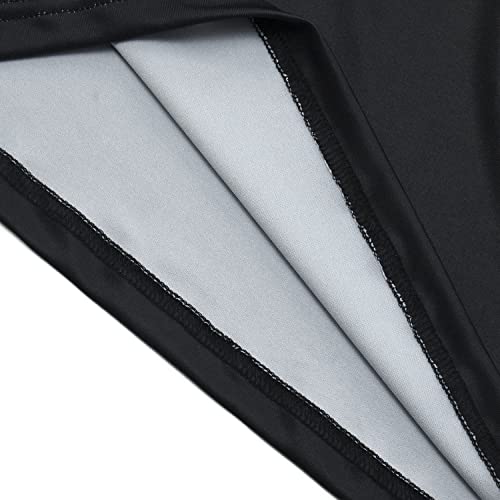 Superhero 3D Print Compression Shirt for Men, Black