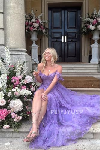 Flower Lace Gothic Ball Gown for Formal Events