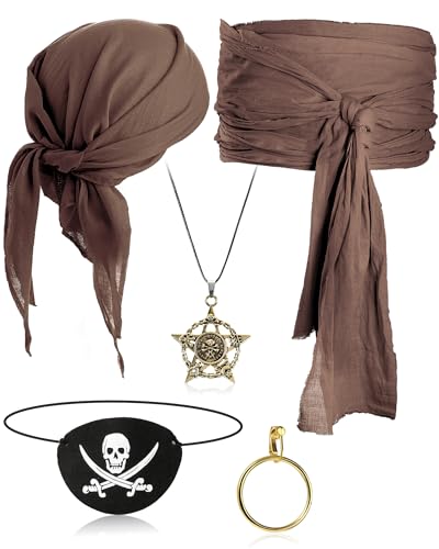 Pirate Captain Costume Set for Women and Men