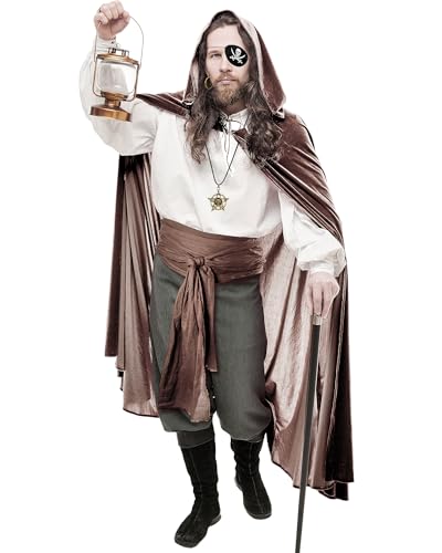 Pirate Captain Costume Set for Women and Men