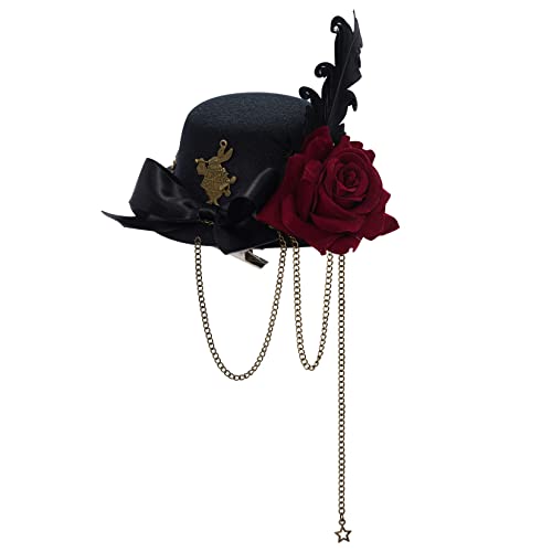 Steampunk Mini Hat Hair Clip for Halloween Costume