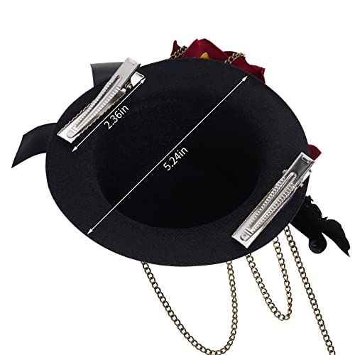 Steampunk Mini Hat Hair Clip for Halloween Costume