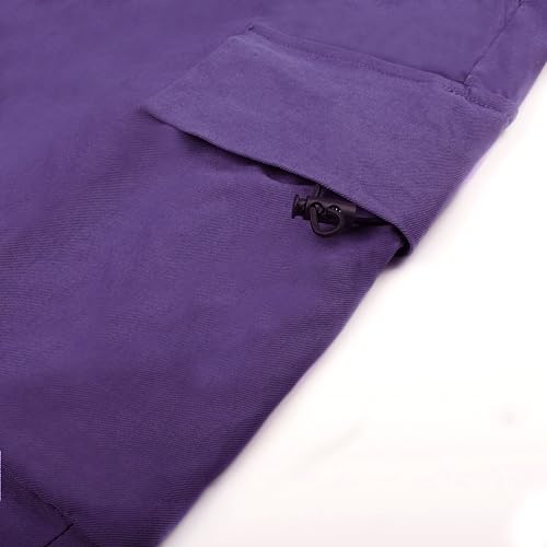 Purple Steampunk Cargo Pants for Women
