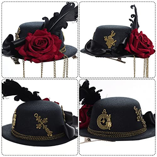 Steampunk Mini Hat Hair Clip for Halloween Costume