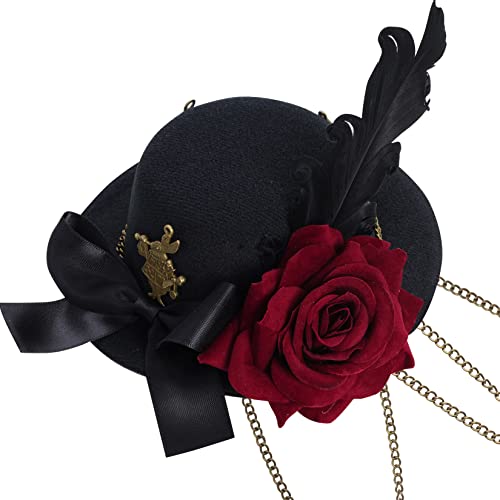 Steampunk Mini Hat Hair Clip for Halloween Costume