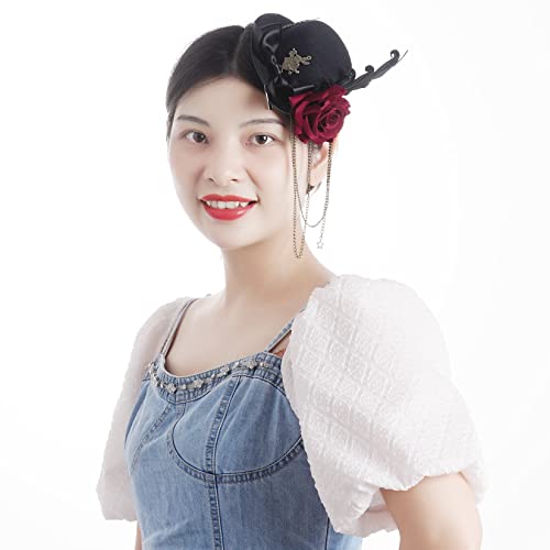 Steampunk Mini Hat Hair Clip for Halloween Costume