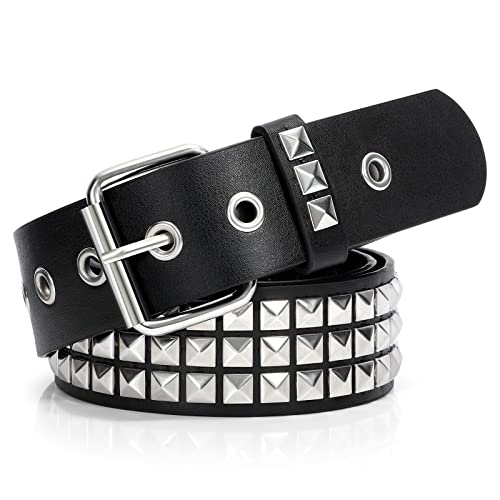 Silver Studded Punk Rock Rivet Belt for Women/Men