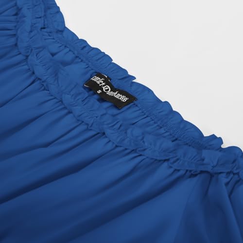 Royal Blue Renaissance Trumpet Sleeve Peasant Blouse