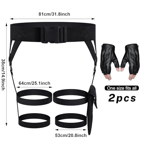 Multi-Strap Garter Belt for Fantasy Costume Party
