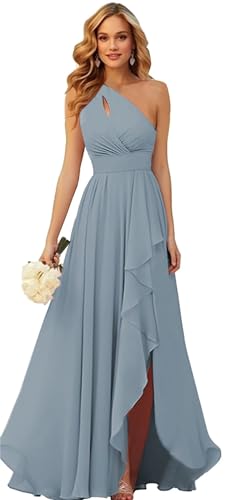 Fantasy Goddess One Shoulder Dress Blue