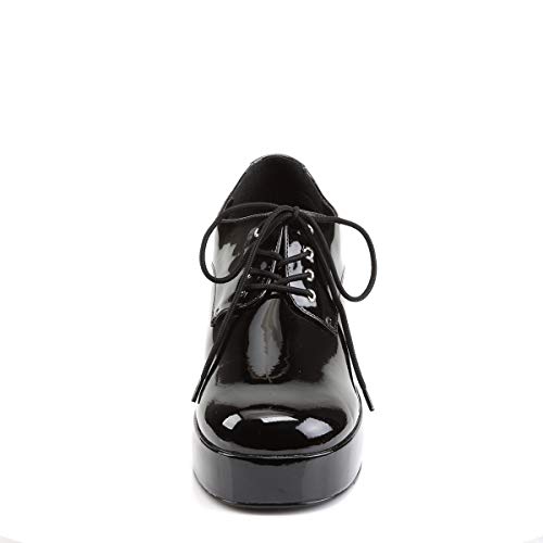 Fantasy Platform Oxford Shoes Black Patent US Men's 10-11