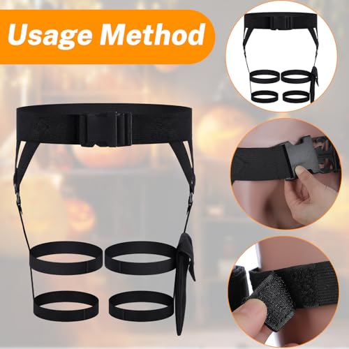 Multi-Strap Garter Belt for Fantasy Costume Party