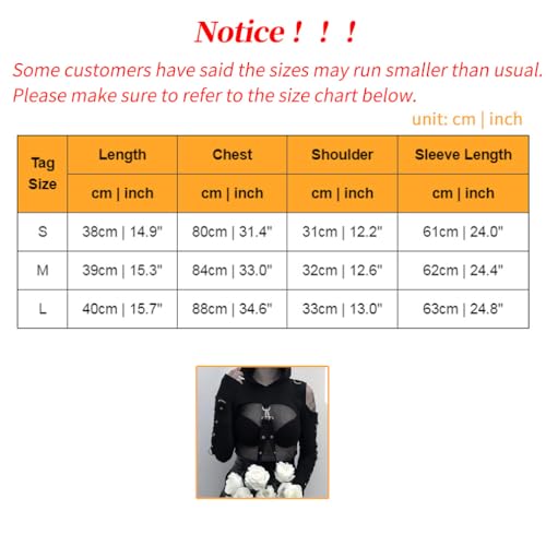 Gothic Punk Bandage Hoodie Crop Top for Festivals