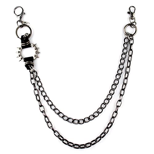 ARZASGO Unisex Punk Chains for Pants, Multi-layer