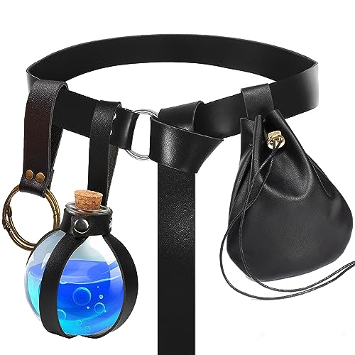 Halloween Renaissance Belt Pouch Set - Black