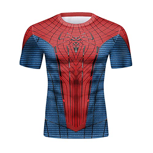 Men's 3D Spiderman- Short Sleeve