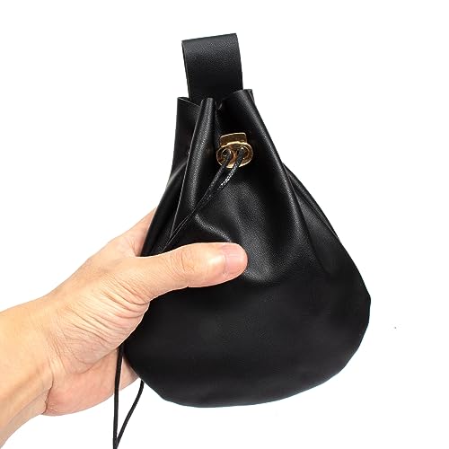 Halloween Renaissance Belt Pouch Set - Black