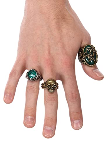 Disney Pirates of the Caribbean Jack Sparrow Ring Set