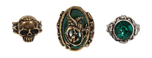 Disney Pirates of the Caribbean Jack Sparrow Ring Set