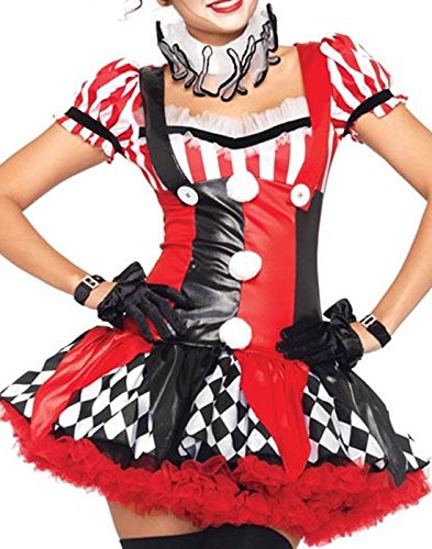 Harley Quinn Clown Costume for Women