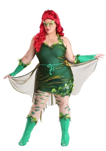 Poison Ivy Costume, Plus Size Dress