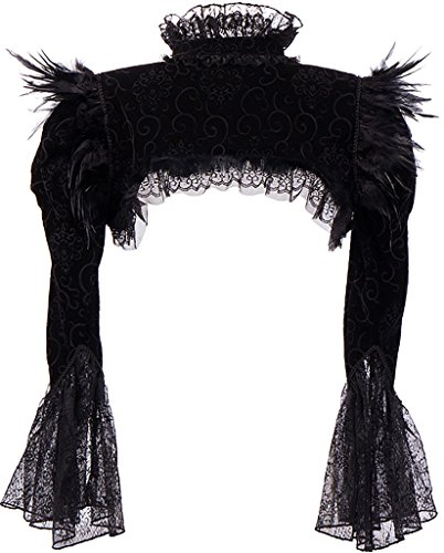 Alivila.Y Flannel Steampunk Jacket - Black - Medium