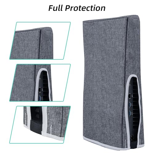 Vertical Dust Cover for PS5 Slim Console - Gray