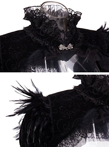 Alivila.Y Flannel Steampunk Jacket - Black - Medium