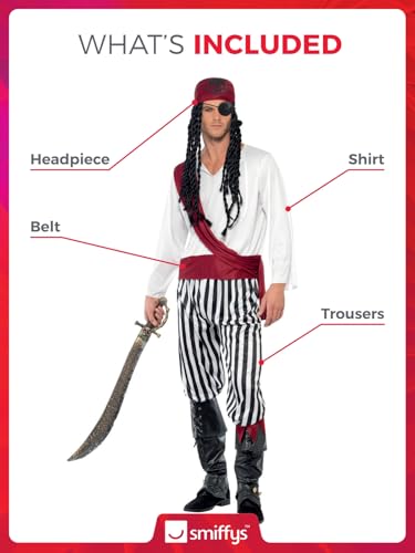 Pirate Man Costume by Smiffys