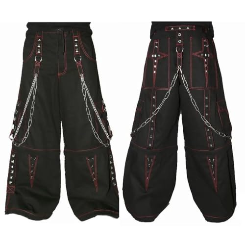 Gothic Punk Rocker Cyber Goth Steampunk Trouser Shorts
