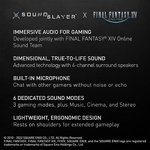 Panasonic Final Fantasy XIV Wearable Gaming Speaker - Black