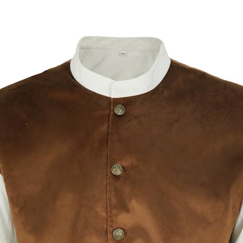 Mens Renaissance Vikings Costume Outfit Medieval Shirt