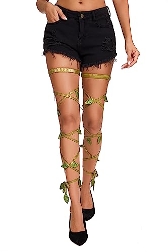 Leg Wraps: Shiny Metallic (Green)