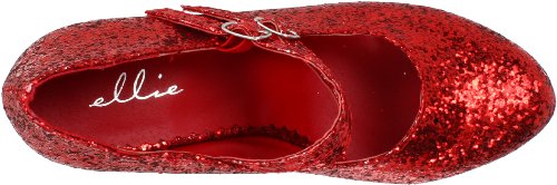 Red Glitter Maryjane Pumps for Goddesses, Size 9